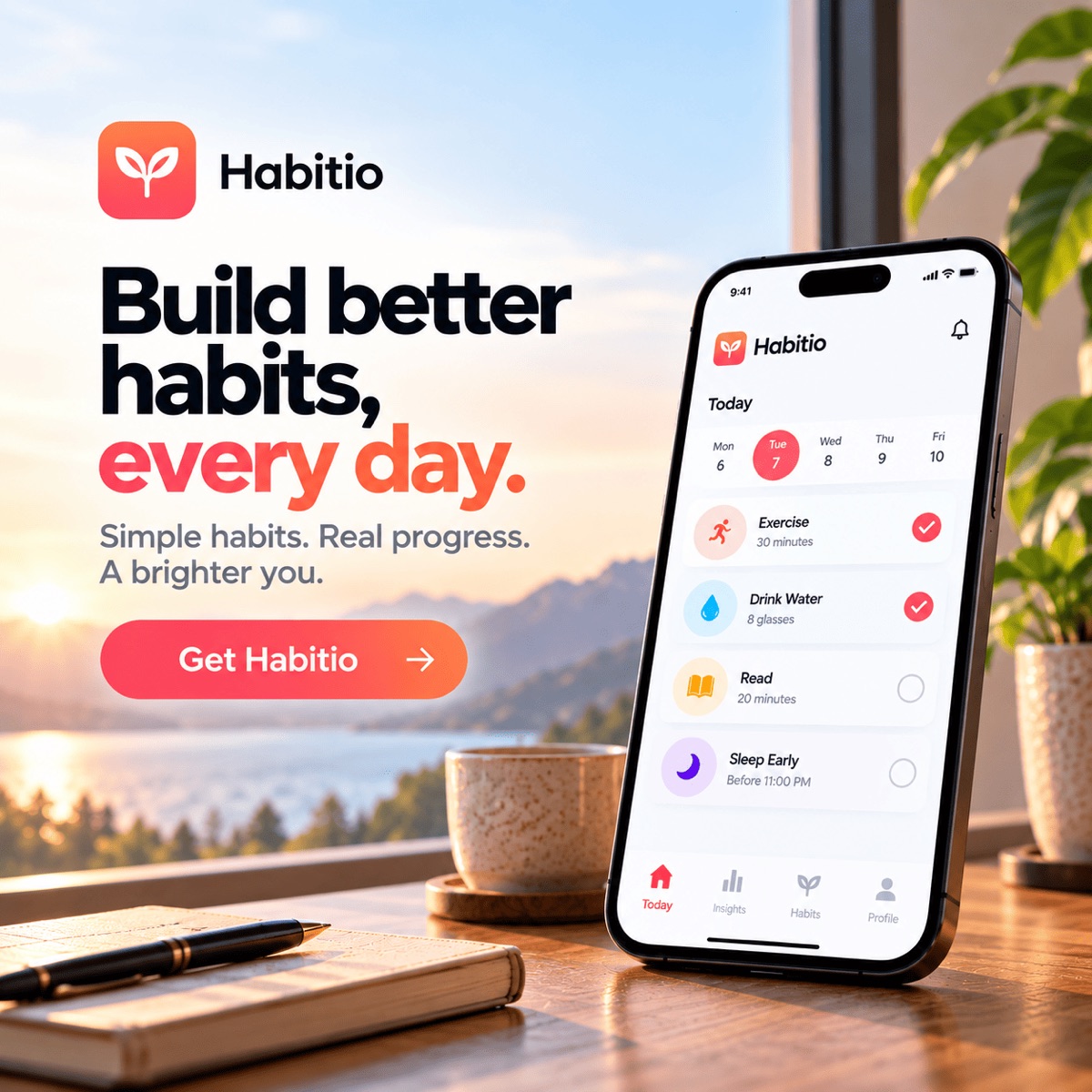 App launch at 1:1