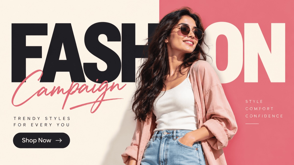 Fashion / lifestyle at 16:9