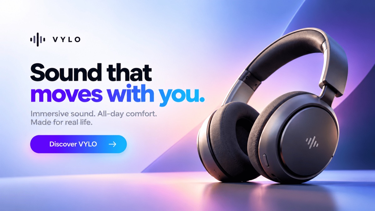 Product campaign at 16:9